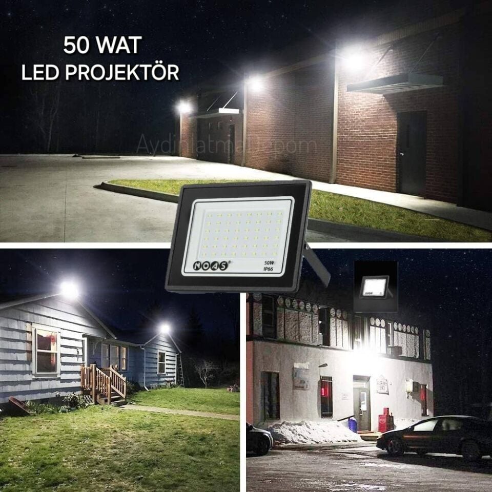 Noas 50W Ultra Slim Led Projektör YEŞİL IŞIK