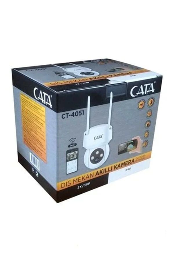 Cata Sensörlü Akıllı Dış Mekan Güvenlik Kamerası