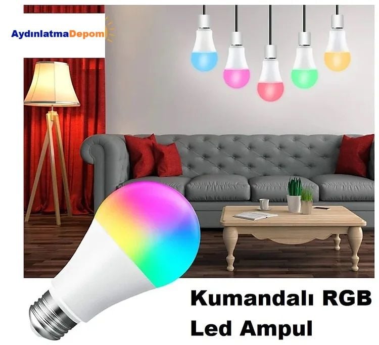 Cata Uzaktan Kumandalı Rgb Led Ampul