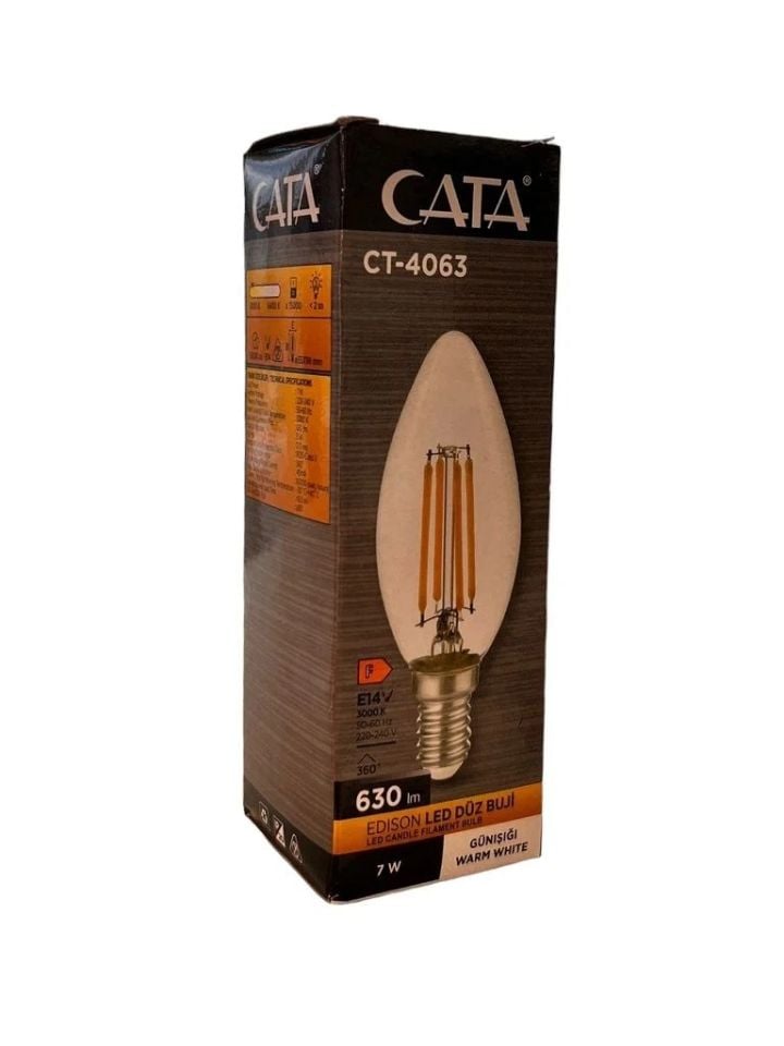 Cata 7 Watt Led Rustik Ampul E14 Duylu