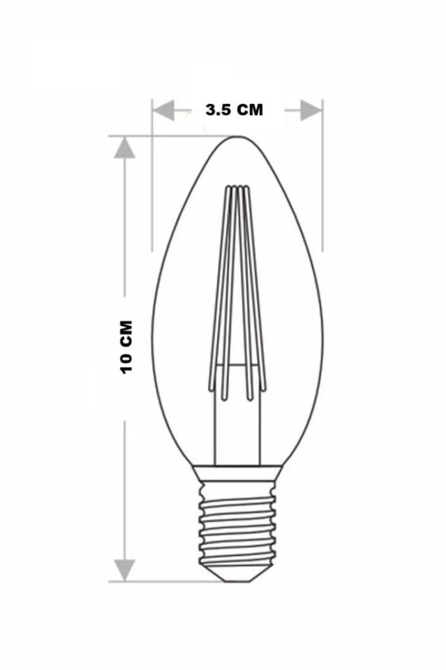Cata 7 Watt Led Rustik Ampul E14 Duylu