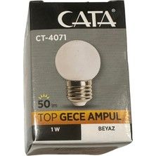 Cata 1 Watt Led Top Ampul Beyaz Işık