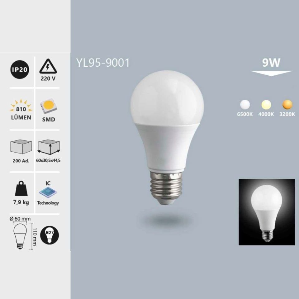 Noas 9 W Led Ampul Gün Işığı