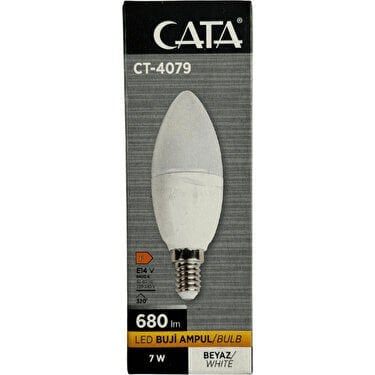 Cata 7 Watt E14 Duylu Buji Led Ampul Beyaz Işık