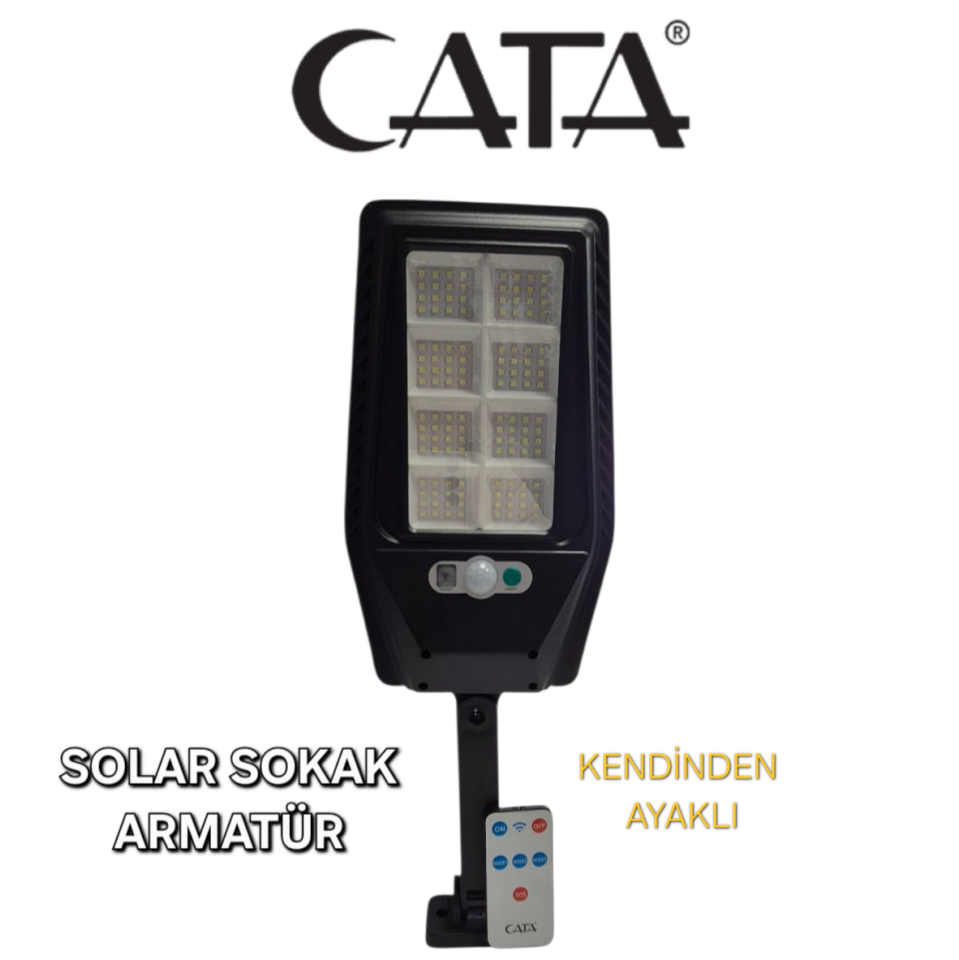 CATA 40 WAT SOLAR SOKAK ARMATÜRÜ (AYAKLI)