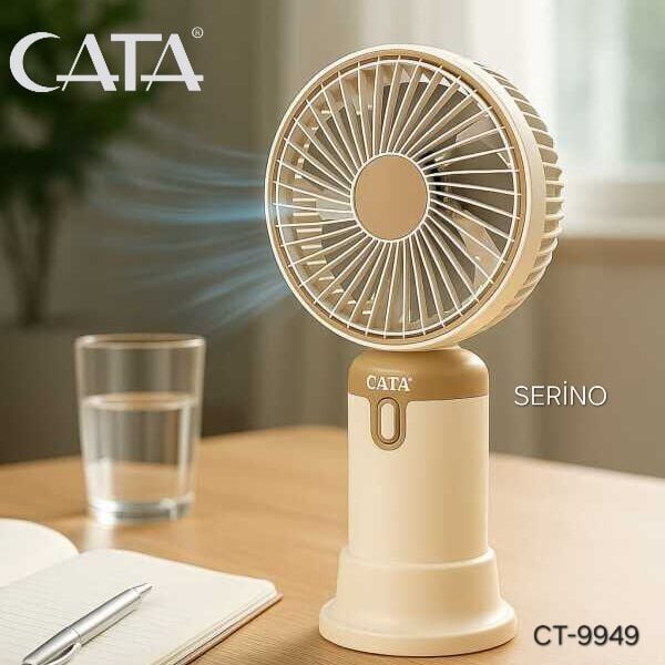 CATA ŞERİNO EL VE MASA VANTİLATÖR ŞARJLI
