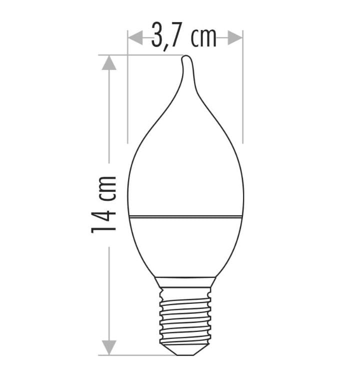 Cata 8 Watt E14 Duylu Kıvrık Buji Led Ampul Beyaz Işık