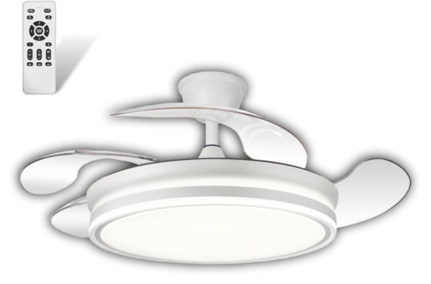 CATA Basel Ledli Tavan Vantilatörü 3 Renk