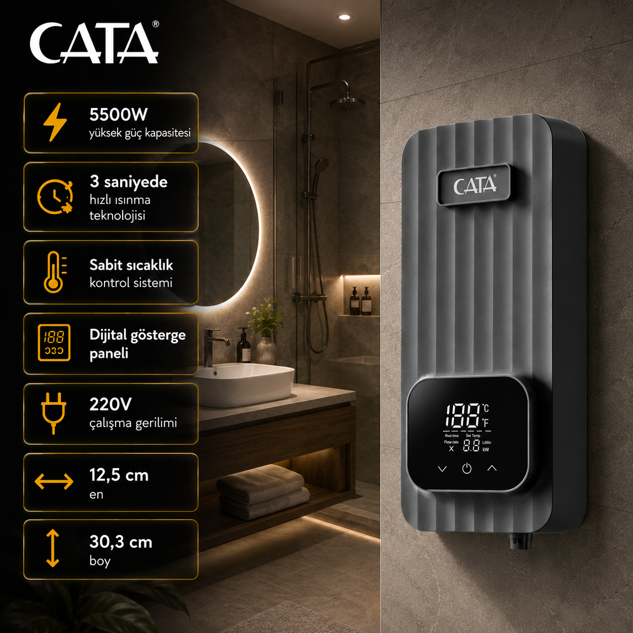 CATA AKILLI DİJİTAL ŞOFBEN