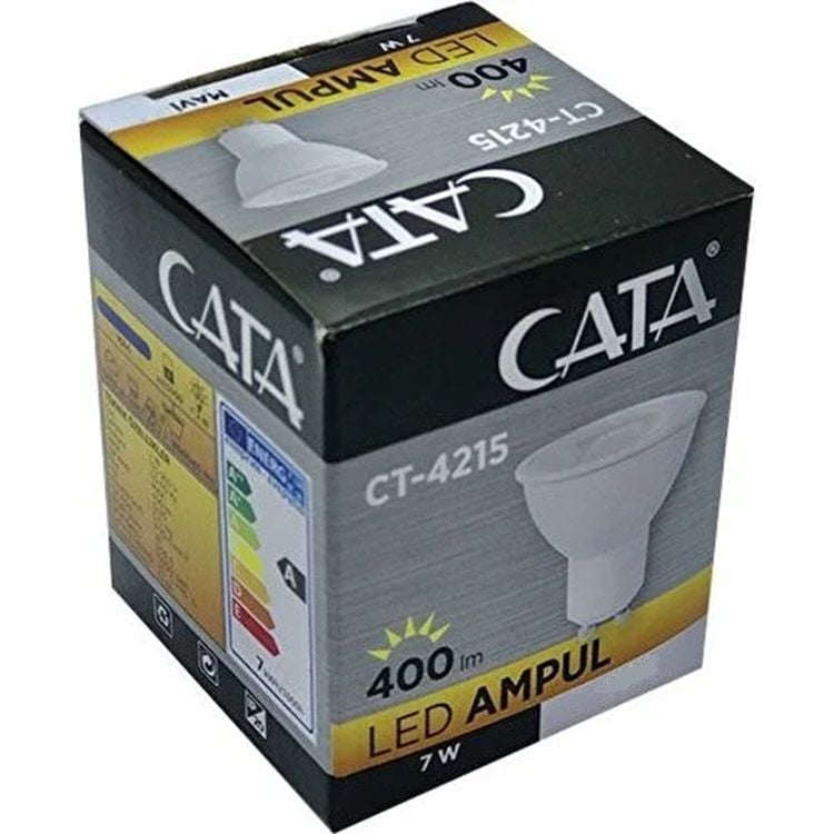Cata 7w Led Ampul Gu10 Amber