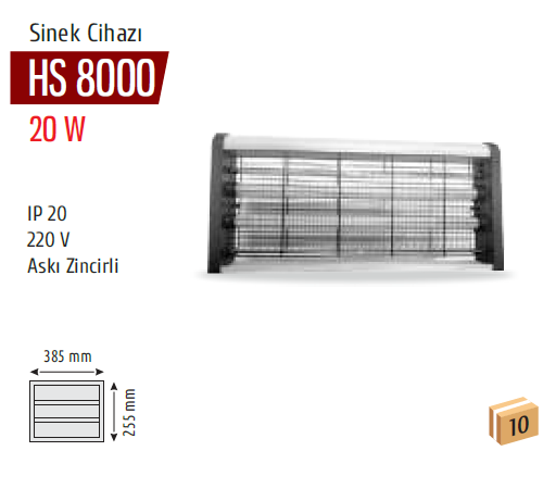 HELİOS 20 WAT SİNEK CİHAZI
