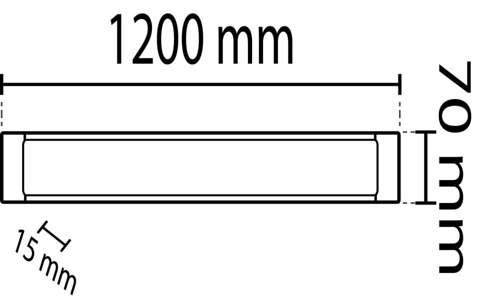Noas 40W Ip20 120 Cm Bant Armatür Beyaz Işık