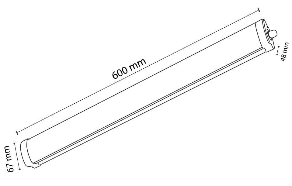 Noas 20W Ip65 60 Cm Etanj Bant Armatür Beyaz Işık
