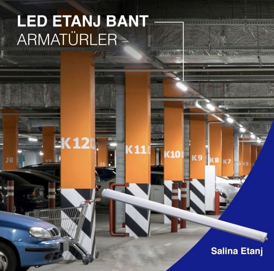 Noas 20W Ip65 60 Cm Etanj Bant Armatür Beyaz Işık