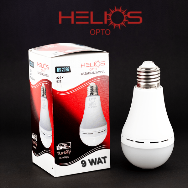 HELİOS ŞARJLI 9W LED AMPUL BEYAZ