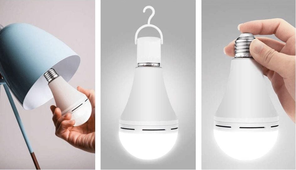 Cata 9 Watt E27 Duylu Şarjlı Led Ampul Beyaz Işık