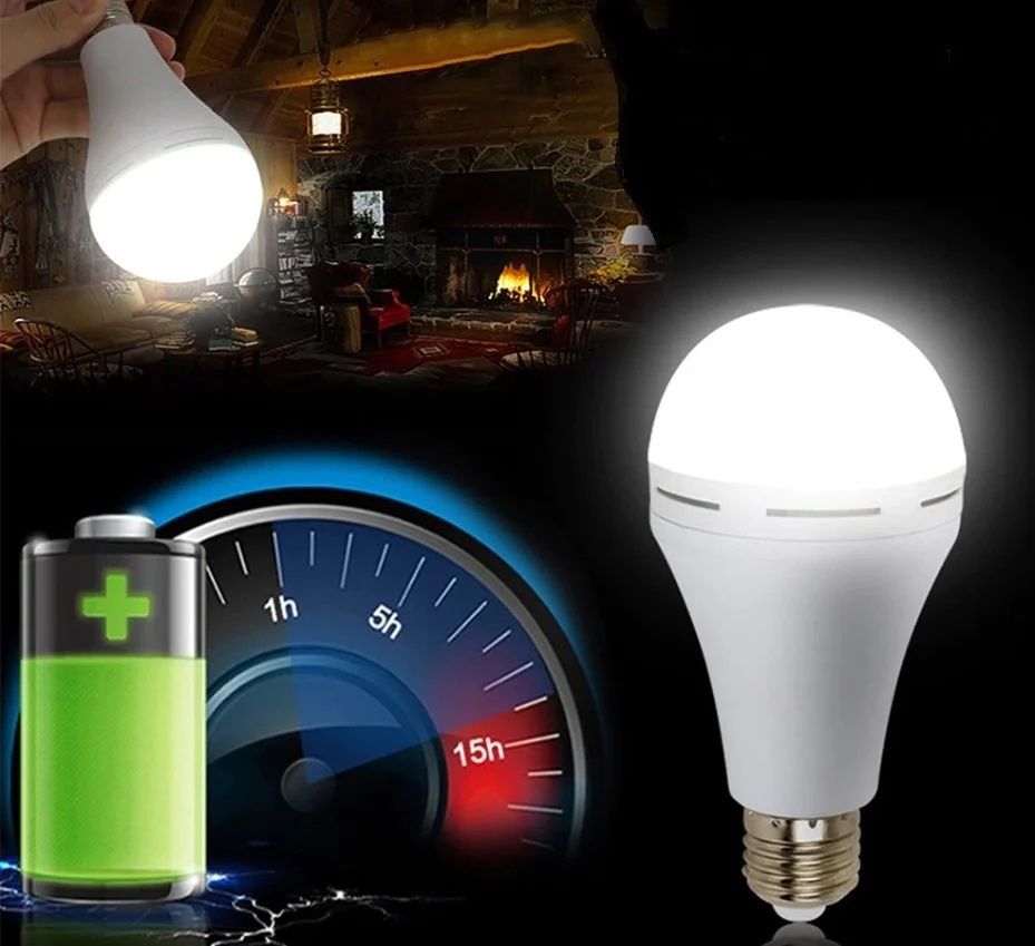 Cata 9 Watt E27 Duylu Şarjlı Led Ampul Beyaz Işık