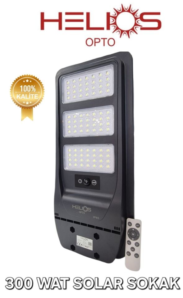 HELİOS 300W IP65 SOLAR SOKAK ARMATÜR