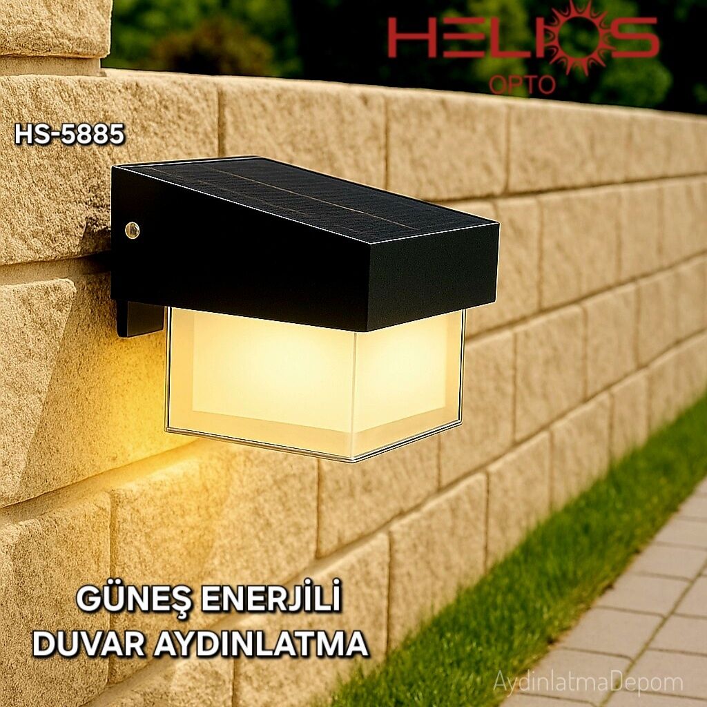 HELİOS 15 W BAHÇE DUVAR SOLAR ARMATÜR 3 RENK