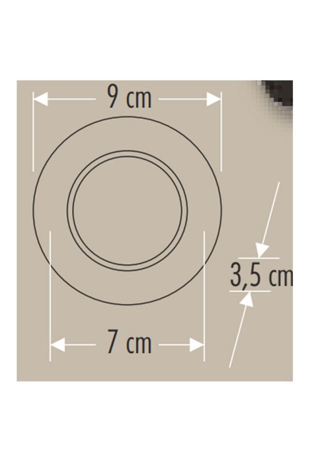 8W Başak Led Armatür (Beyaz Kasa) (3 Renk)