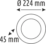 HELIOS 36 WAT XPLUS SIVA ÜSTÜ SİYAH KASA BEYAZ