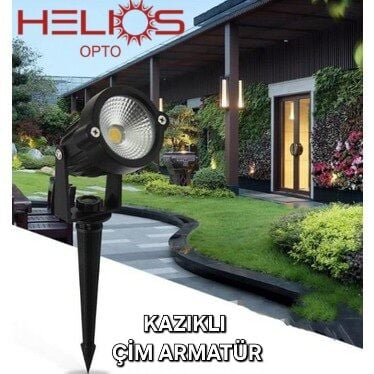 HELIOS 7 WAT KAZIKLI ÇİM ARMATÜR YEŞİL