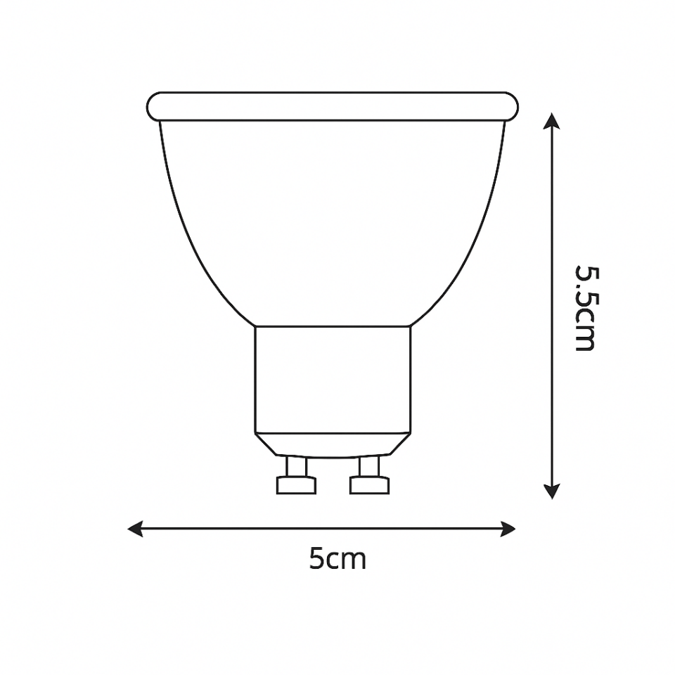 7W Çanak Led Ampul GU10 Beyaz