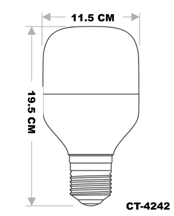 Cata 45 Watt E27 Duylu Torch Led Ampul Beyaz Işık