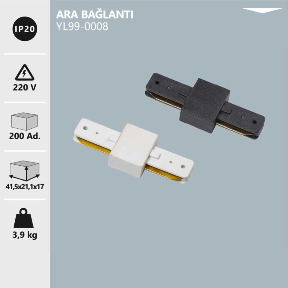 Noas Monofaze Ara Bağlantı Siyah