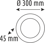 HELİOS 48WAT  SIVA ÜSTÜ XPLUS PANEL SİYAH KASA BEYAZ IŞIK