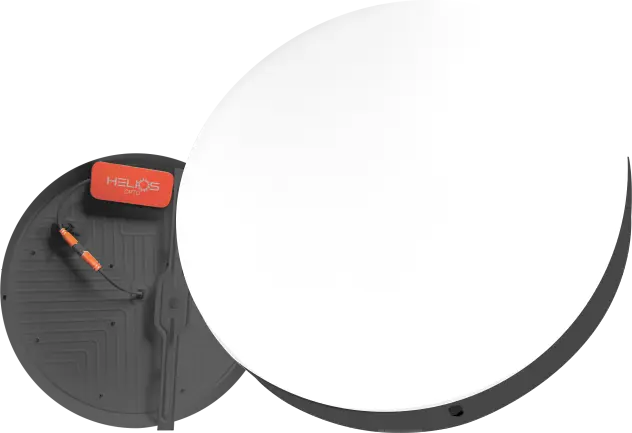 HELİOS 48WAT  SIVA ÜSTÜ XPLUS PANEL SİYAH KASA BEYAZ IŞIK