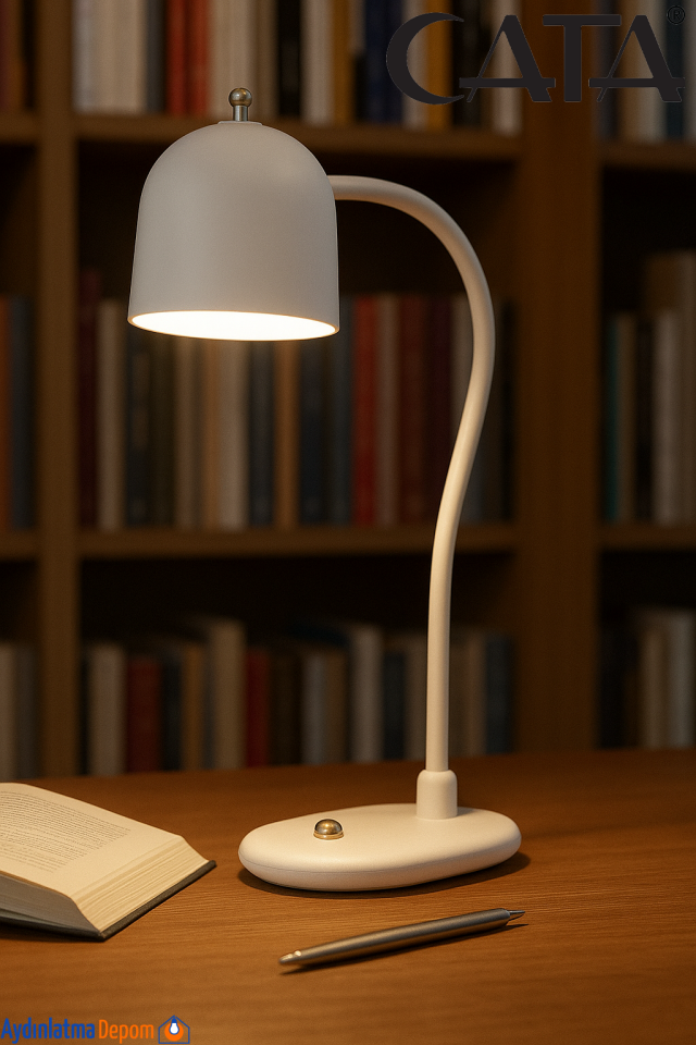 BERLİN SARJLI MASA LAMBASI BEYAZ YENİ KASA