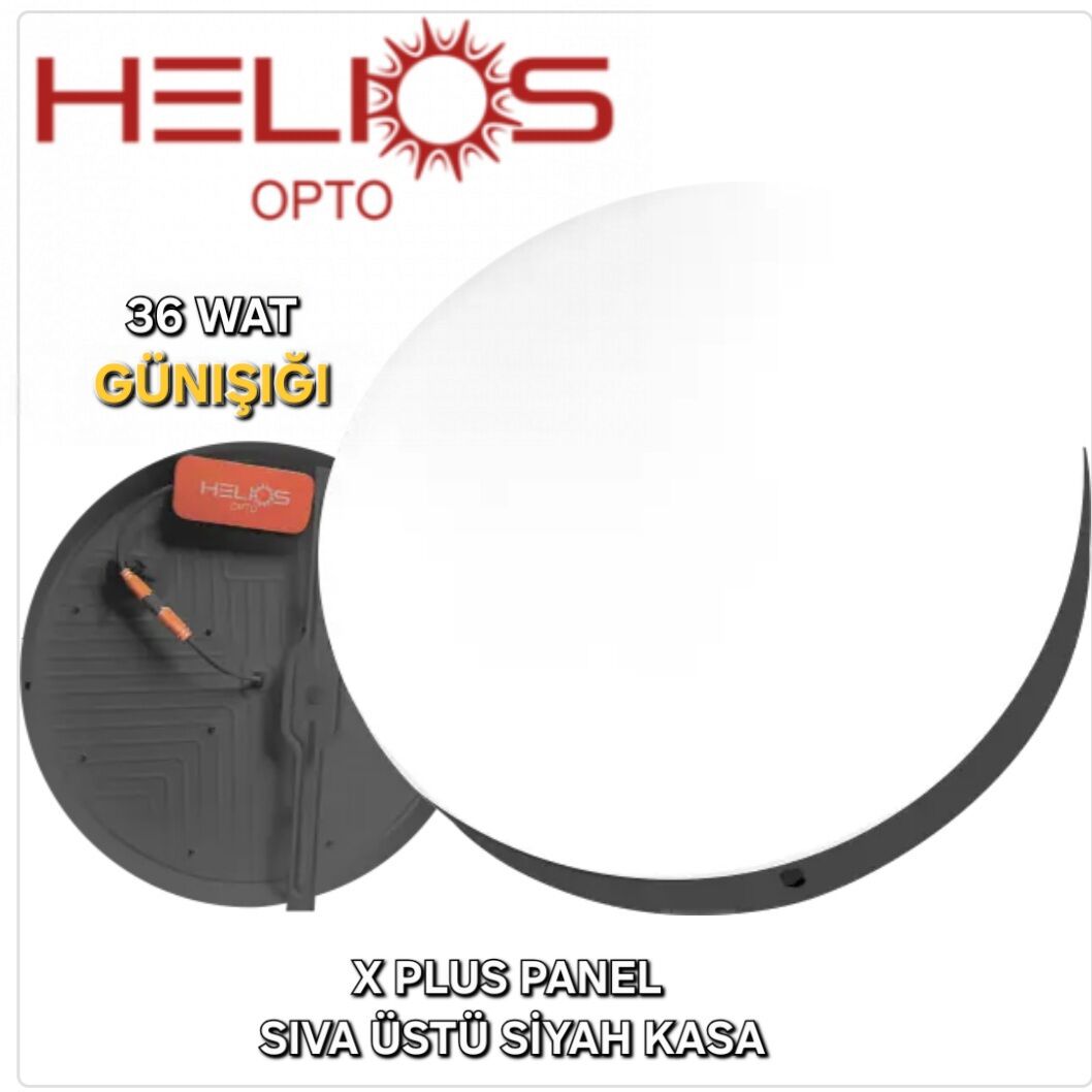 HELIOS 36 WAT XPLUS SIVA ÜSTÜ SİYAH KASA GÜNIŞIĞI | Cata ve Noas