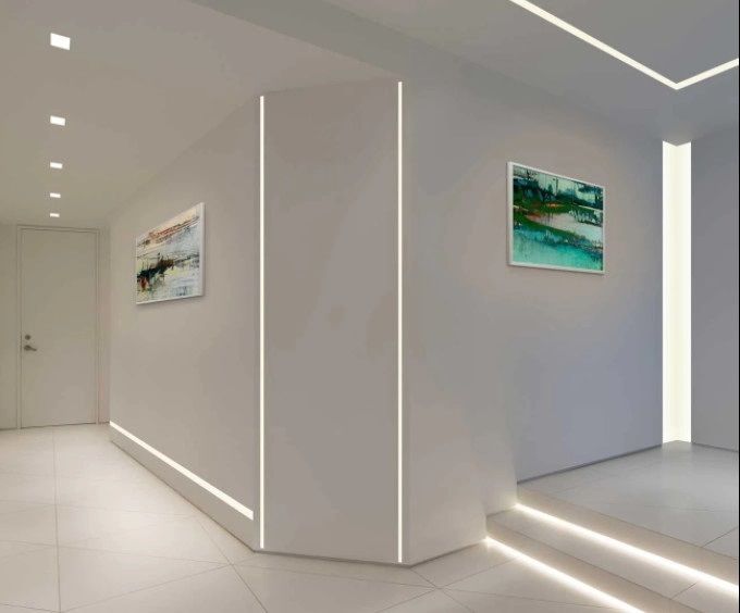 Alüminyum Trimless Alçıpan 10X15 Sıva Altı Led Kanalı
