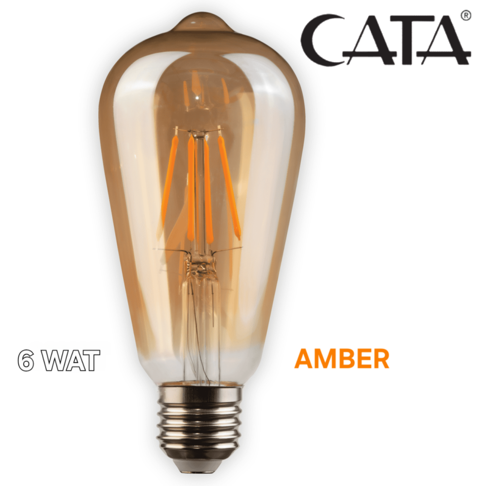 CATA 6W RUSTİK ARMUT LED AMPUL AMBER