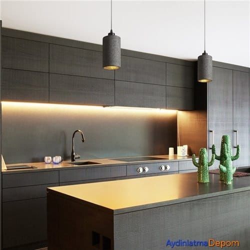 Alüminyum 7x22 MM Mobilya Sıva Altı Led Kanalı