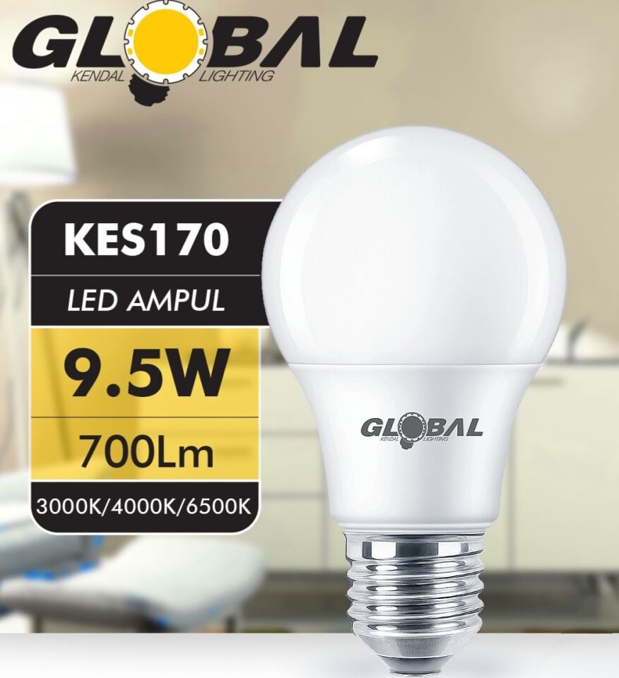 K2-GLOBAL 9,5 WAT LED AMPUL BEYAZ