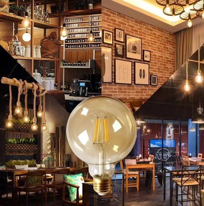 CATA 6W RUSTİK G95 LED AMPUL AMBER