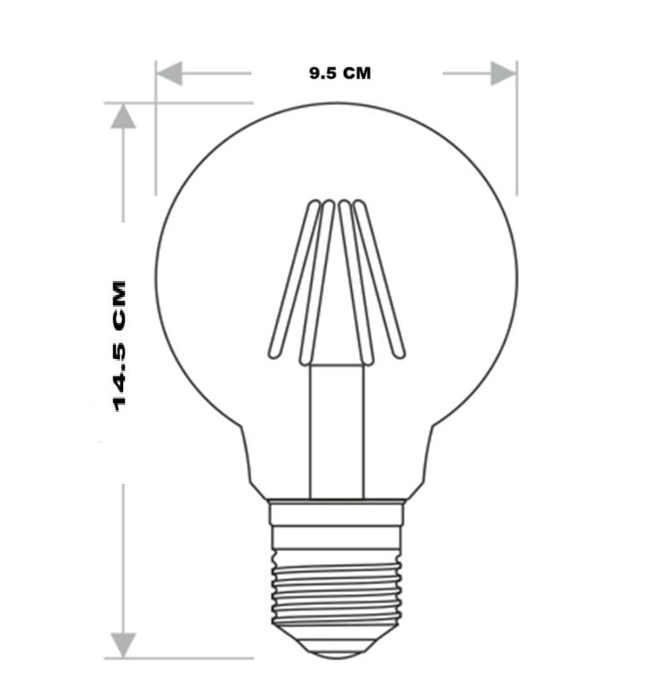 Cata 6 W G95 Rustik Led Ampul Amber
