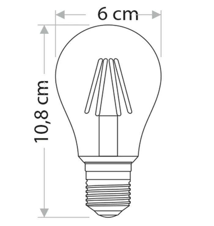 CATA 4W RUSTİK ORTA TOP LED AMPUL AMBER