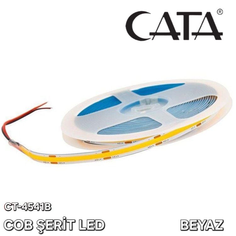 CATA COB 12V ŞERİT LED BEYAZ (5 METRE)