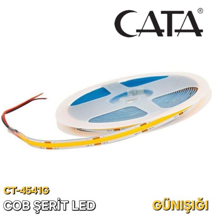 CATA COB 12V ŞERİT LED GÜNIŞIĞI (5 METRE)