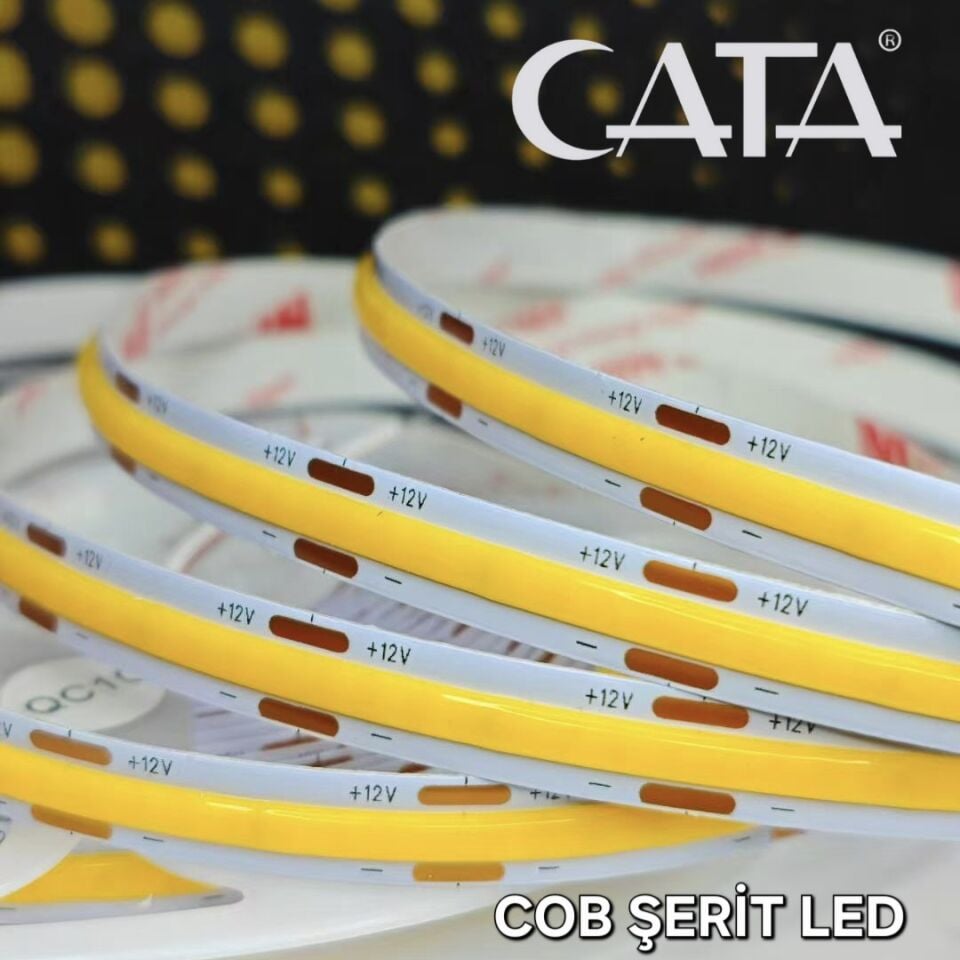 CATA COB 12V ŞERİT LED GÜNIŞIĞI (5 METRE)