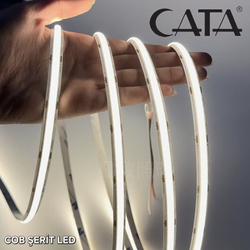 CATA COB 12V ŞERİT LED GÜNIŞIĞI (5 METRE)