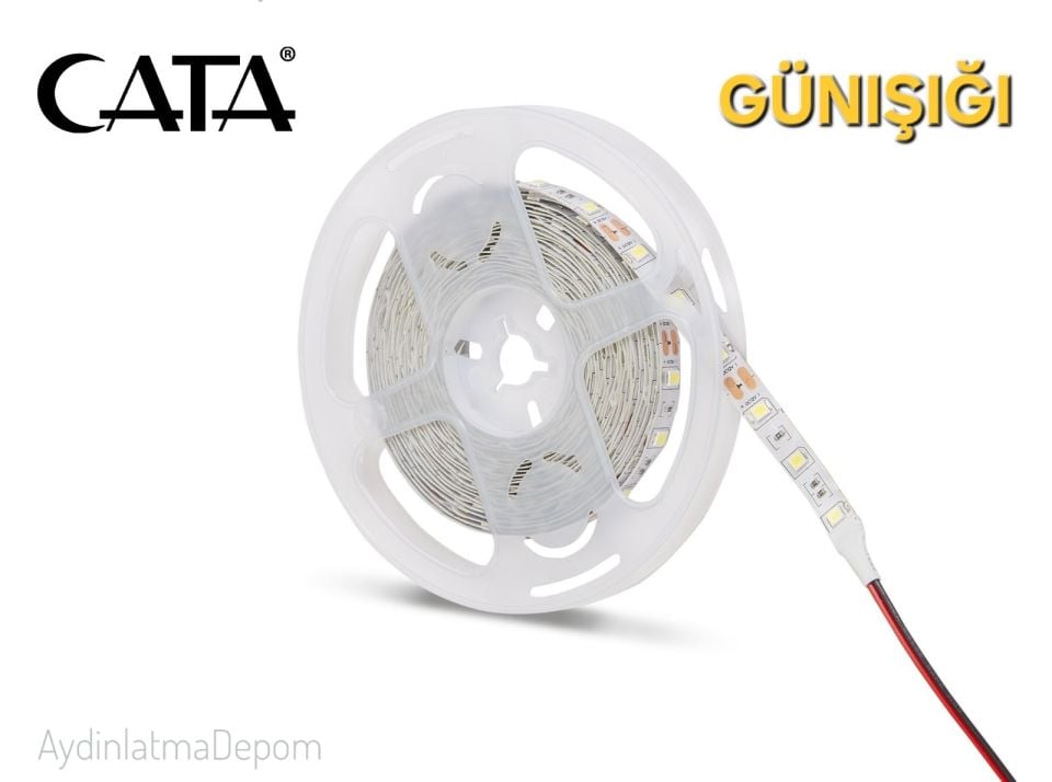 Cata 12V Çip Şerit Led İç Mekan Günışığı ( 5 METRE)