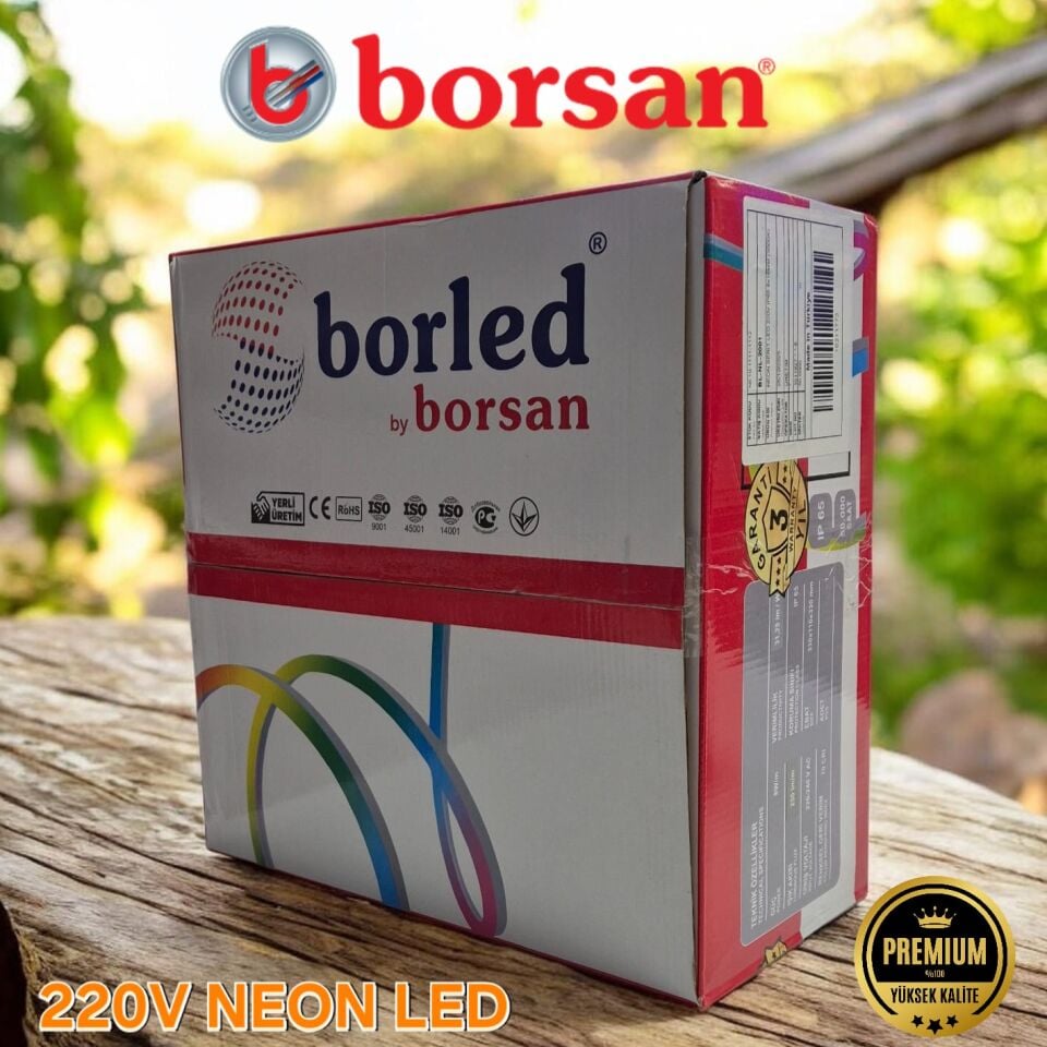 BORSAN 220V NEON LED AMBER ( 50 METRE )