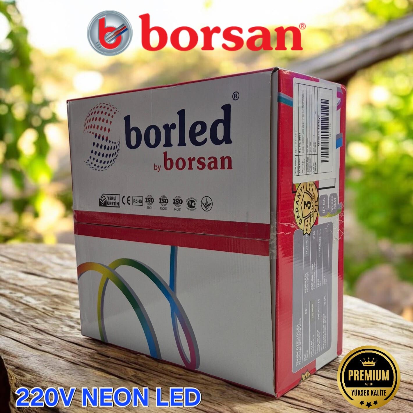 BORSAN 220V NEON LED MAVİ( 50 METRE )