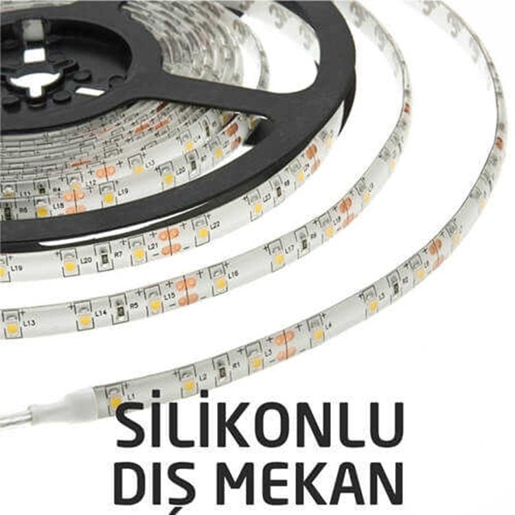 Cata Dış Mekan Silikonlu Amber Şerit Led (5 METRE)
