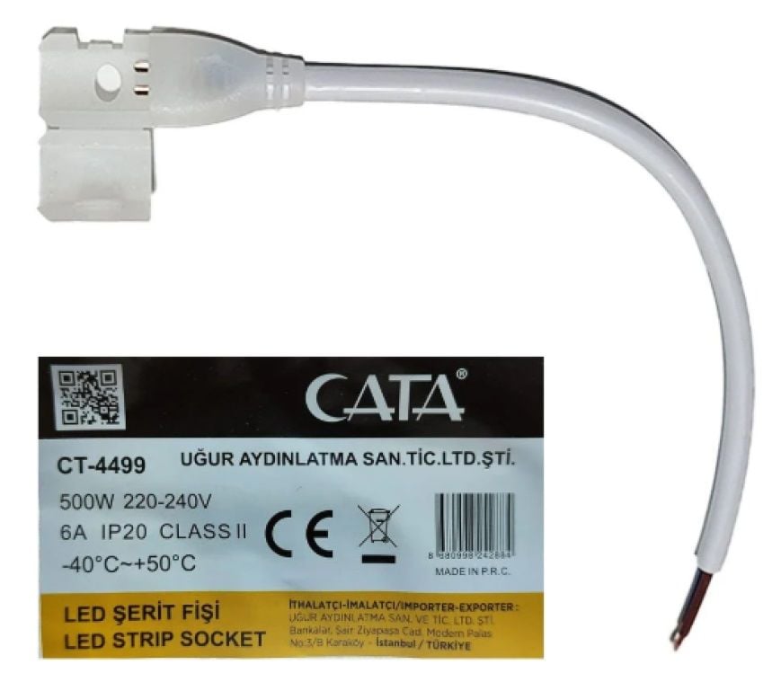 Cata 220V Şerit Led Fişi