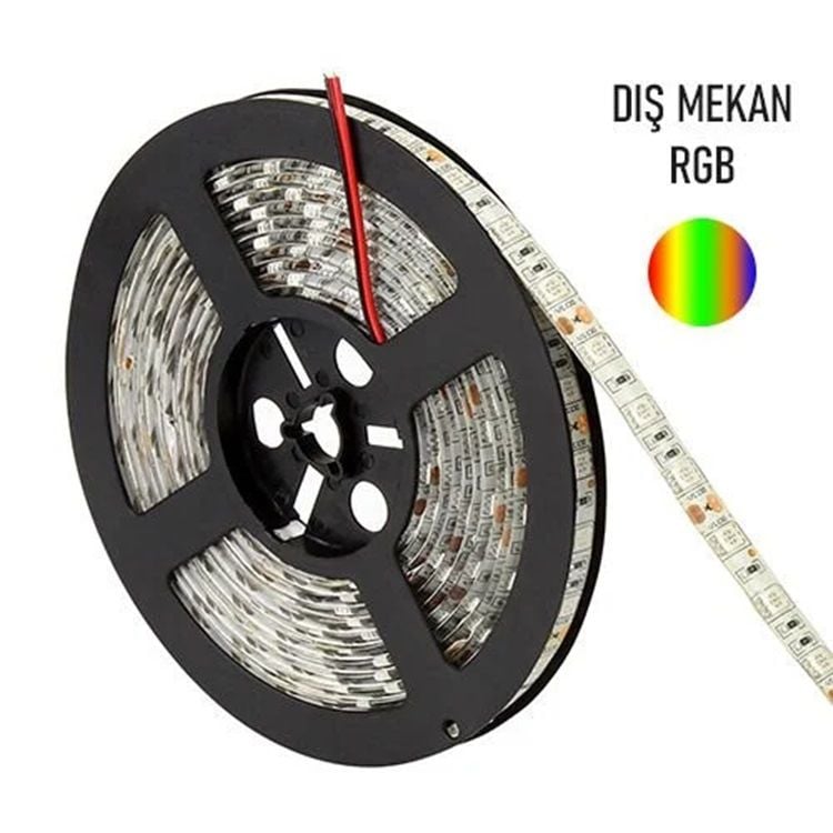 Cata 12V Üç Çip Dış Mekan RGB Şerit Led